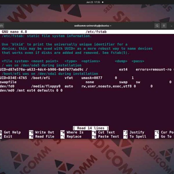 Как подключиться к сетевой файловой системе в Линукс, курсы Linux Каунас