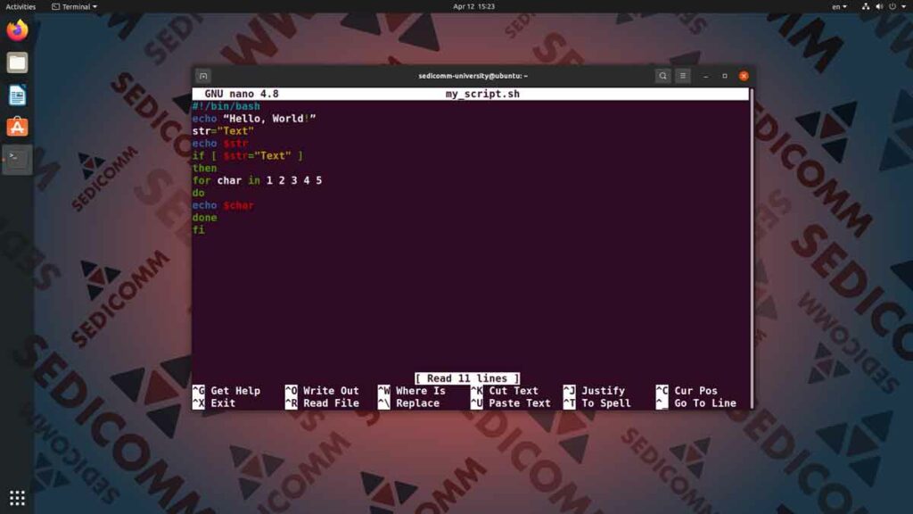 Инструменты для написания скриптов в Линукс, операционная система Linux курс лекций Шымкент