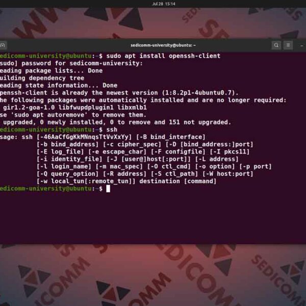 Как установить SSH-клиент на Ubuntu, курсы Astra Linux Ташкент