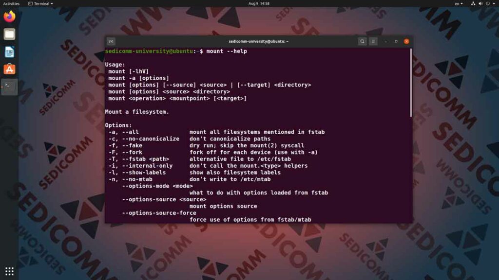 Как смонтировать раздел в Ubuntu, курсы Astra Linux Таллин