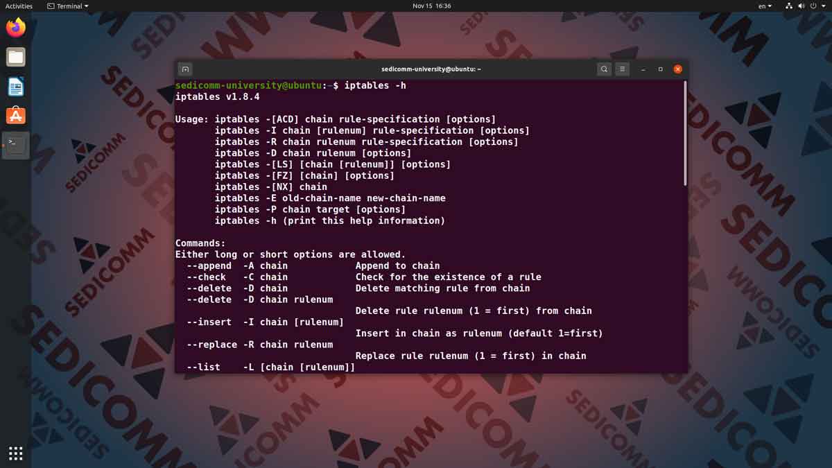 Как удалить правила iptables в Ubuntu Linux, DevOps / DevNet курс обучения  Алматы - Сетевая Академия Cisco, Linux Professional Institute